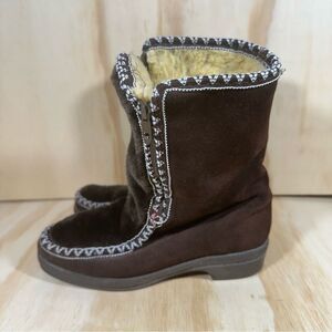 Snowland Vegan Faux Fur Snow Boots Women’s Size 5